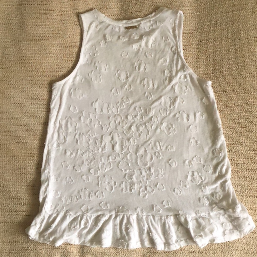 Michael Kors Sleeveless Ruffle Top- Medium - Picture 3 of 5